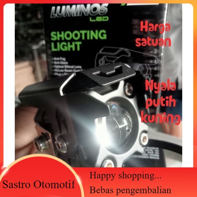 Lampu Tembak Led Luminos Q5 Nyala putih kuning