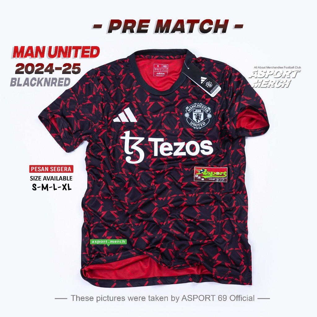 MU MAN UNITED PRE MATCH reds TERBARU 2024 2025 FANTASY