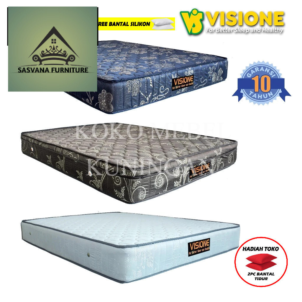 (FREE BANTAL TIDUR) Matras OSAKA matras springbed osaka visione garansi 10 Tahun  CIREBON SASVANA FU