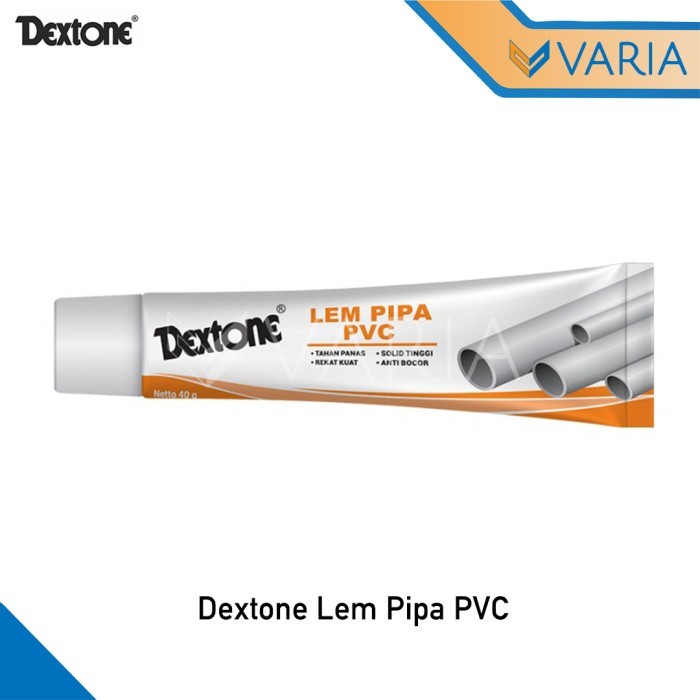 

Dextone Lem Pipa PVC 40 gr Pipe Adhesive Lem Paralon Pralon Talang Kran Talang