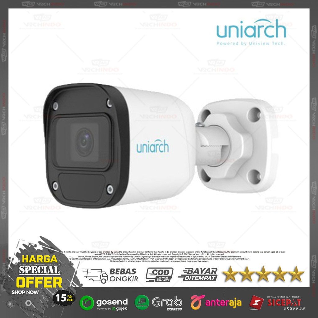 CCTV UNIARCH IPC-B122-PF28 / IP CAMERA UNIARCH 1080P IPC-B122 ORIGINAL 