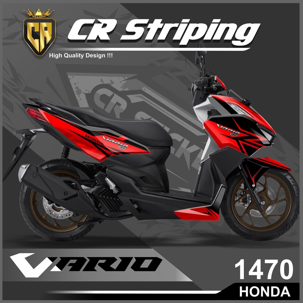 Decal Sticker Honda Vario 160 New Fullbody 2022 - Aksesoris Sepeda Motor Stiker Variasi Vario 160 20