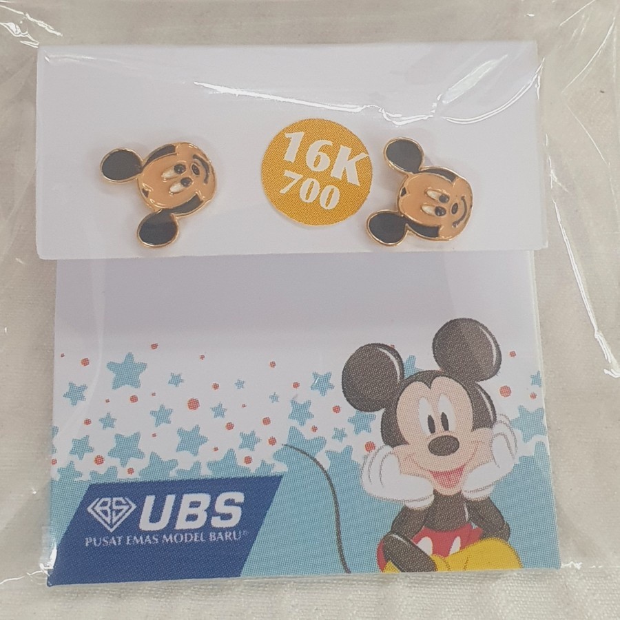 anting tusuk toge loop mickey mouse disney emas 70% 700 70 % 16k
