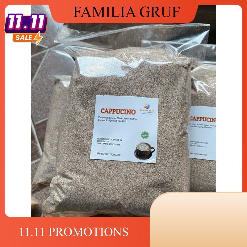 

BUBUK CAPPUCINO 1 KG UNTUK JUALAN CAPPUCINO CINCAU (CAPCIN) RENDAH GULA BUBUK CAPPUCINO KILOAN 1 KG