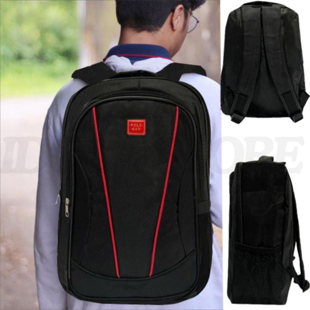 Tas Ransel Pria Ukuran Besar Tas Ransel Sekolah Anak SMP SMA Bahan Nilon Termurah Terlaris Medan