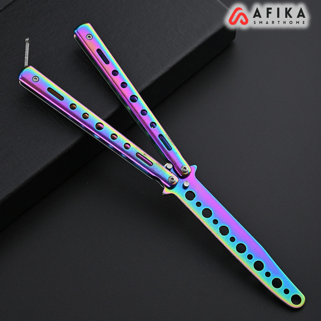 Pisau Balisong  Lipat Training Portable Knife