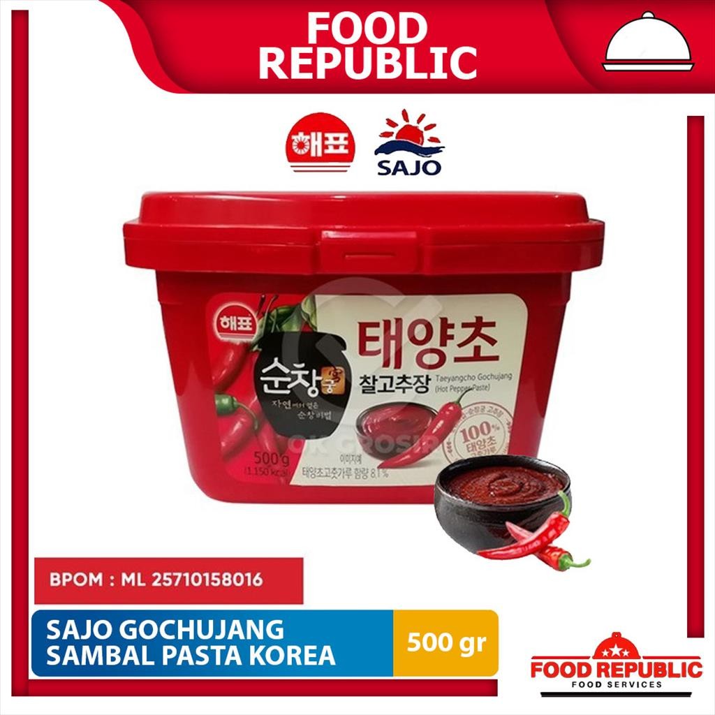 

Sajo Gochujang / Sambal Pasta Korea/ Hot Pepper Paste- 500gr Best Sell
