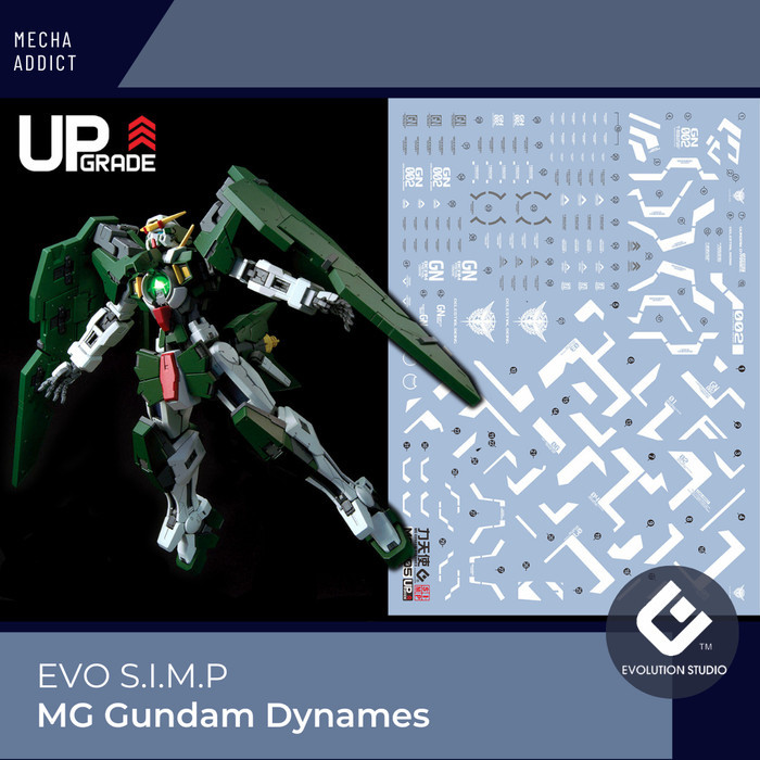 Water Slide Decal MG Gundam Dynames by EVO SIMP