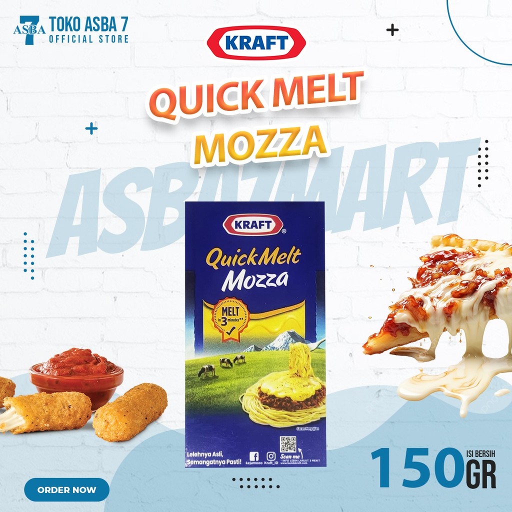 

KRAFT QUICK MELT MOZZA 150G