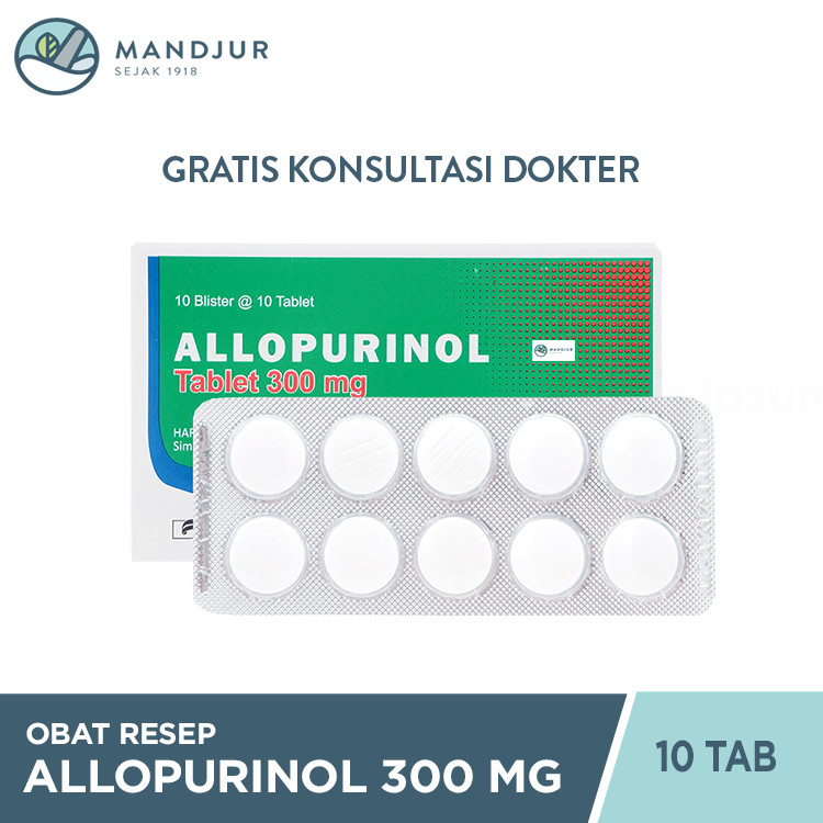 Allopurinol 300 mg 10 Tablet