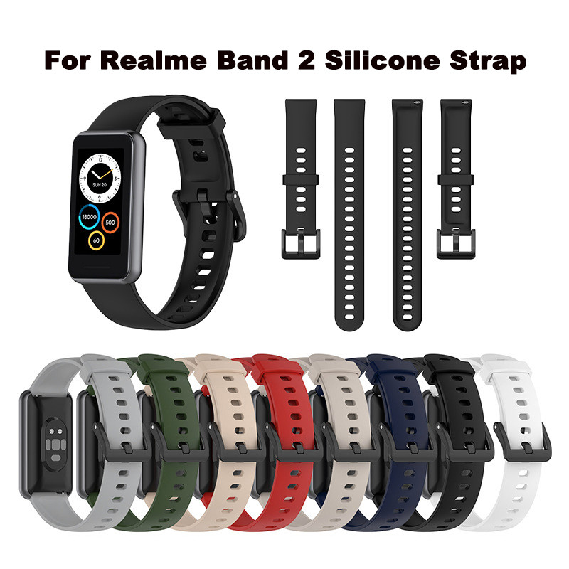 For Realme Band 2 Strap Soft Comfortable Waterproof And Aweat-proof Silicone Strap Realme Band Acces