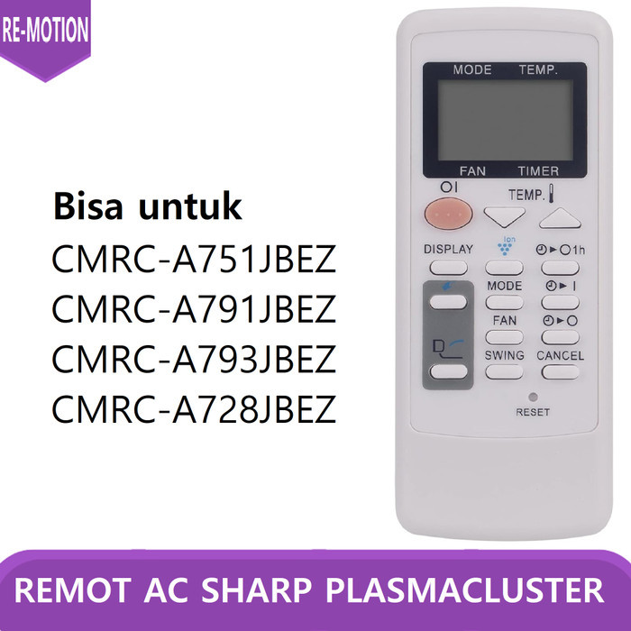 REMOT AC SHARP CRMC-A751JBEZ REMOTE AC SHARP CRMC A791 A793 A728