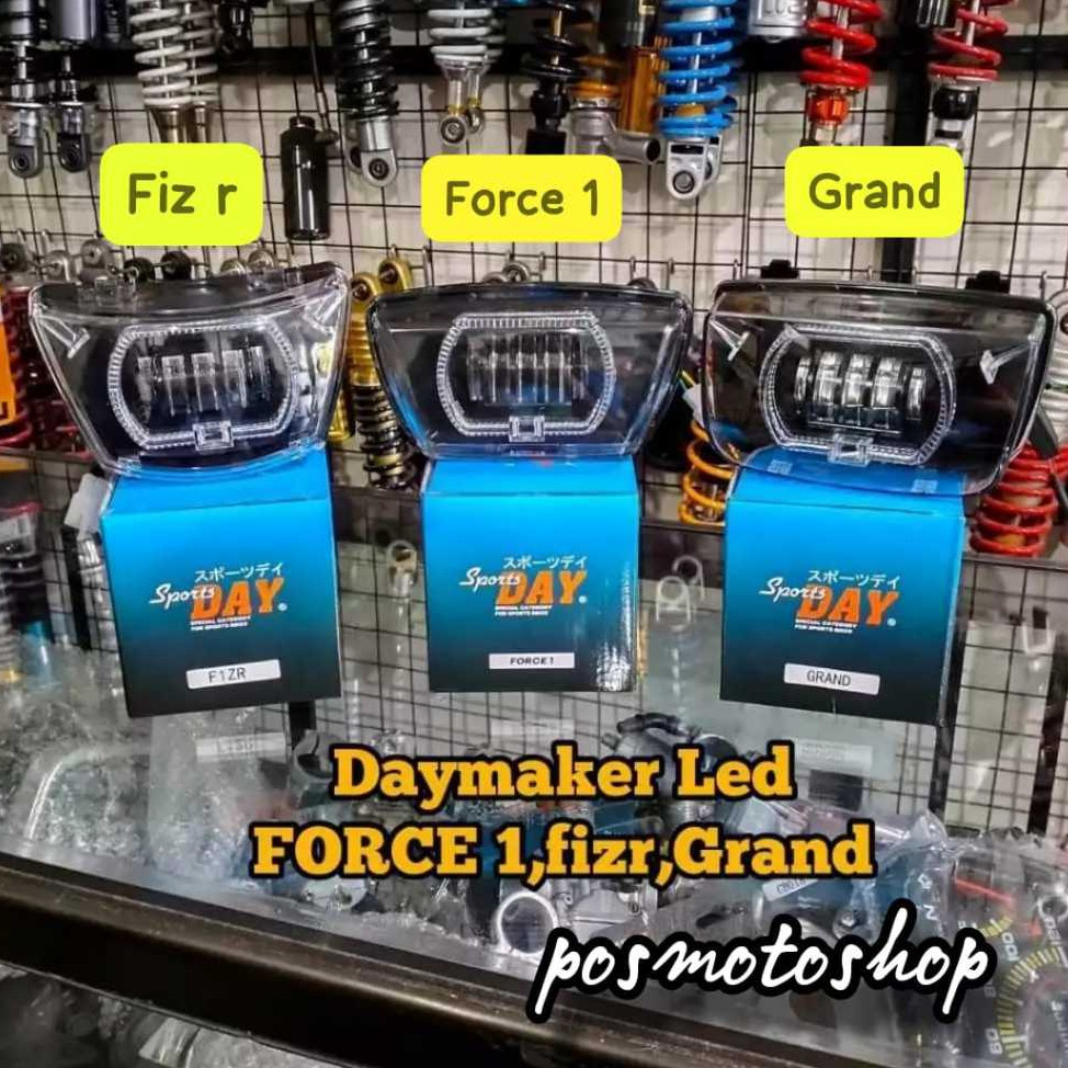 COD Lampu Depan FizR / Vega Lama lampu depan LED Headlamp Yamaha FisR Fiz R F1ZR Sportday MOTOR
