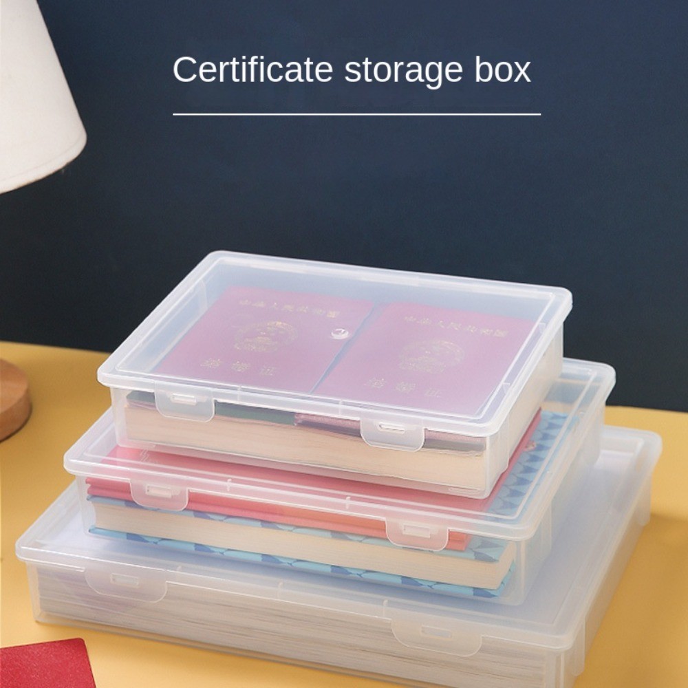 

Document Organizer Household Certificate File A4 Box Important Information Household Registration Book Dust Proof Storage