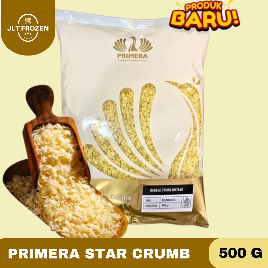 

Primera Tepung Star Crumbs / Bentuk Bintang / Tepung Roti Bintang / Bubble Crumb Bintang / 200g/500g