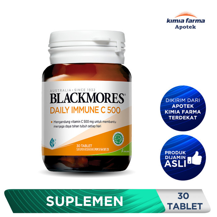 KFSALE BLACKMORES DAILY IMMUNE C 500 30 TABLET / VITAMIN C / KIMIA FARMA