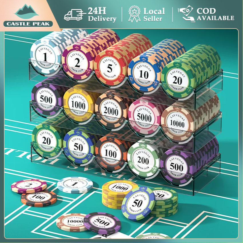 Poker Chip Coin Koin Set 10pcs Plastic Blackjack Baccarat Casino Koin Texas Poker Chips Tournament H