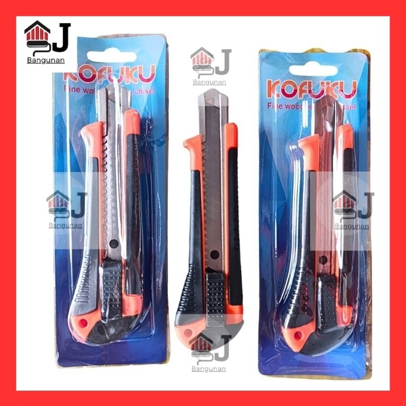 

AJB - Pisau Cutter Besar Kater Cutter Tajam Murah Pisau Cutter Serbaguna KOFUKU 18mm