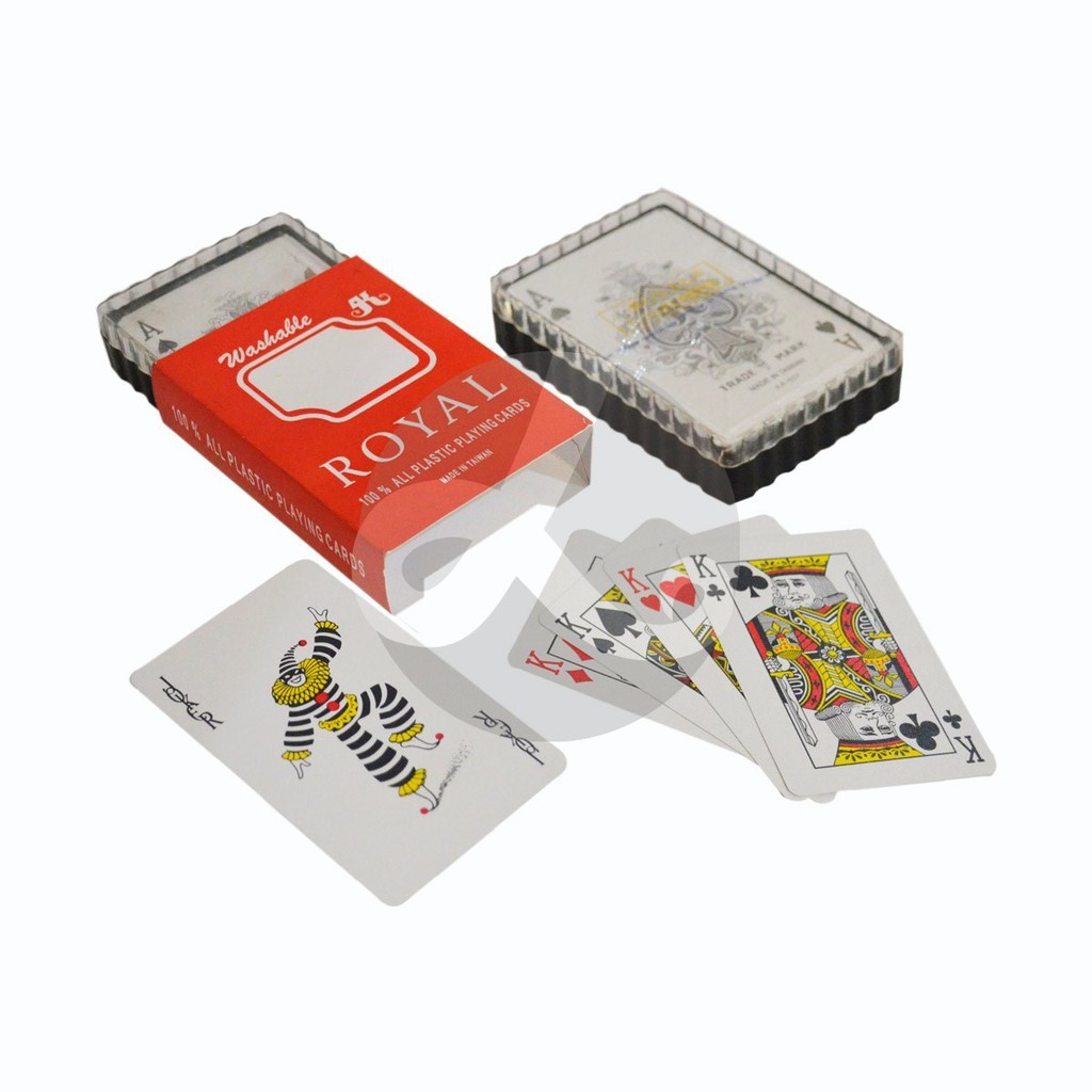 Kartu Permainan Remi Plastik Royal Plastic Box / Remi Royal