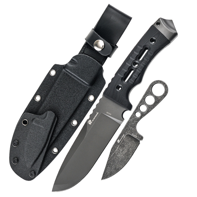 Hx Outdoors Ultimate Survival Knife Camping Knives Hunting Jungle Knife Fish Tool,G10 Handle With Sm