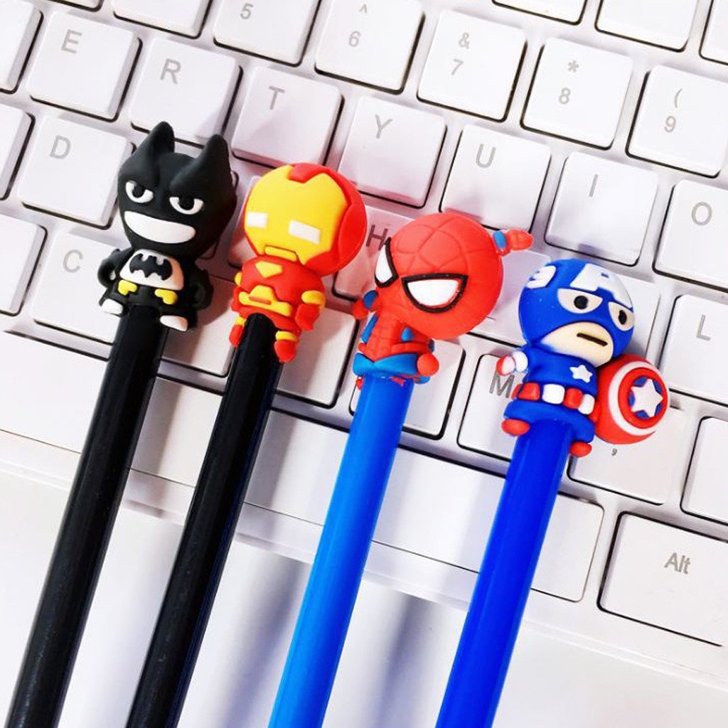 

LB - Pena Karakter SuperHero Gel Pulpen Karakter Pen Tinta Gel Lucu Alat Tulis Karakter Superhero 3D Murah Import S076