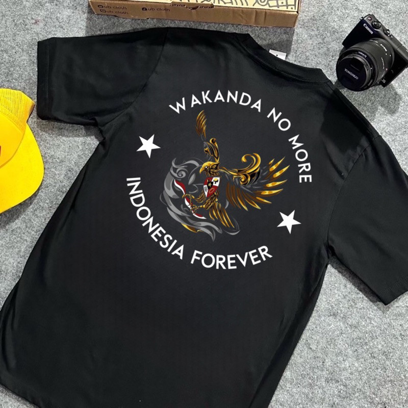 V5 Baju Kaos Anis Moda Anies Moda Wakanda No More Indonesia Forever Premium
