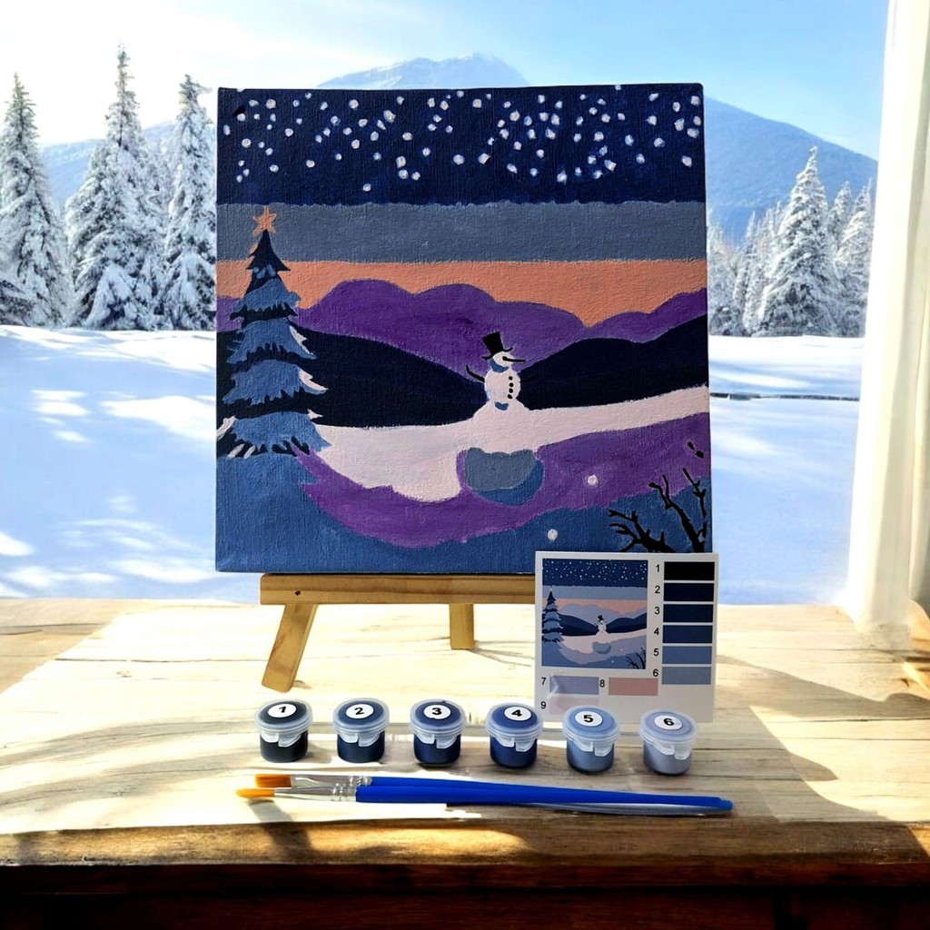 

DIY Paint By Numbers Kit 1 Set - Snowman M