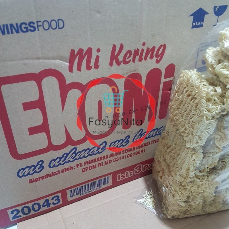 

MIE KERING EKOMIE 1KG isi 15/16 keping - Fasyanita Denpasar