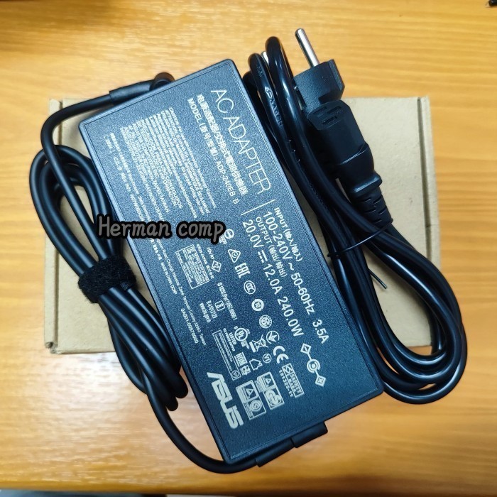 20V 12A Adapter ASUS 240W For TUF Gaming F15 FX507ZE-HN047W FX507Z 2022 Original