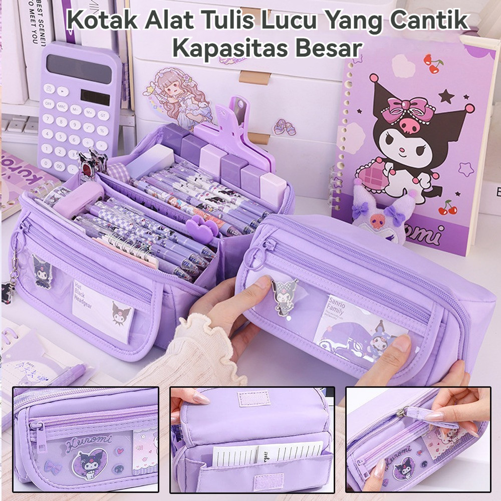 

Sanrio Tempat Pensil Cinnamoroll Baru Anime My Melody Kuromi Penyimpanan Alat Tulis Siswa Perlengkapan Sekolah Ins Kawaii Hadiah Lucu