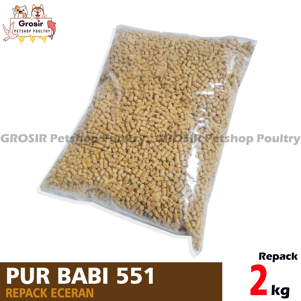 2 KG PUR VOER PAKAN TERNAK 551 PUR BABI UNTUK PENGGEMUKAN / PAKAN AYAM / PAKAN UNGGAS / PAKAN TERNAK