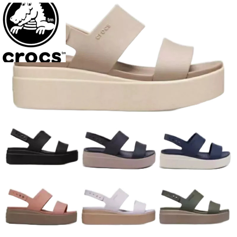 TERLARIS SANDAL CROCS BROKLYN WEDGES TALI/SANDAL WEDGES WANITA/SANDAL CROCS WEDGES/SANDAL WANITA