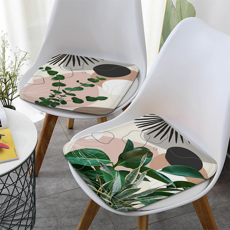 

Palm Tree Leaves Modern Minimalist Style Sofa Mat Dining Room Table Chair Cushions Unisex Fashion Anti-slip Sofa Decor Tatami