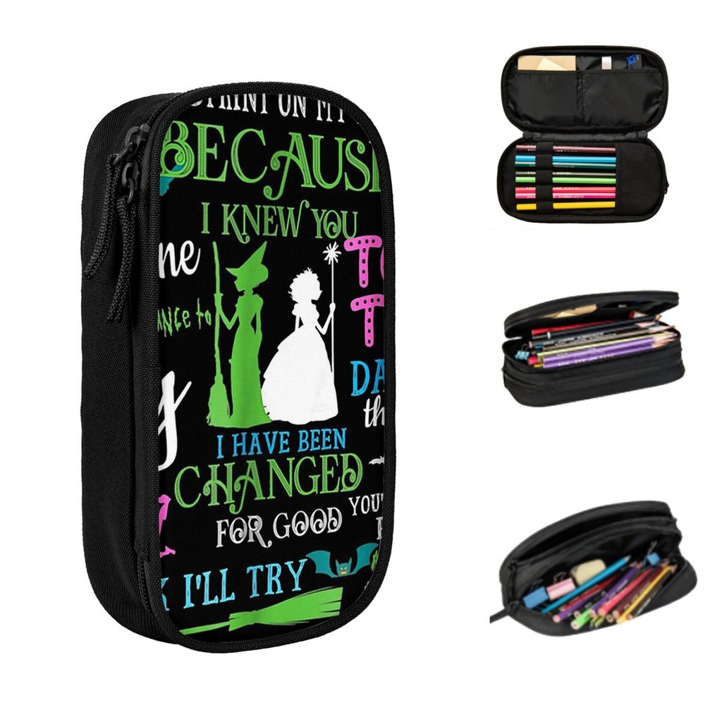 

Halloween Wicked Musical Pencil Cases Big Capacity Pen Bags Pen Box Pencil Pouch For Boys Girls Student Stationery School Office