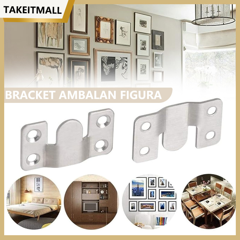 Braket Ambalan/Plat Gantung Meja Dan Pigura/Bracket Ambalan Plat Gantung Pigura Dinding （LARGE & SMA