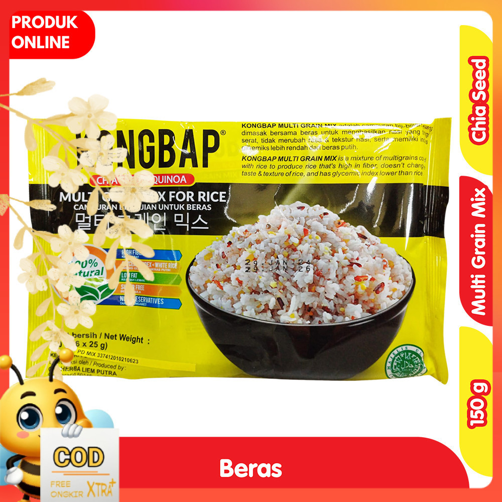 

Kongbap Beras Multi Grain Mix Chiaseed & Quinoa 150 g