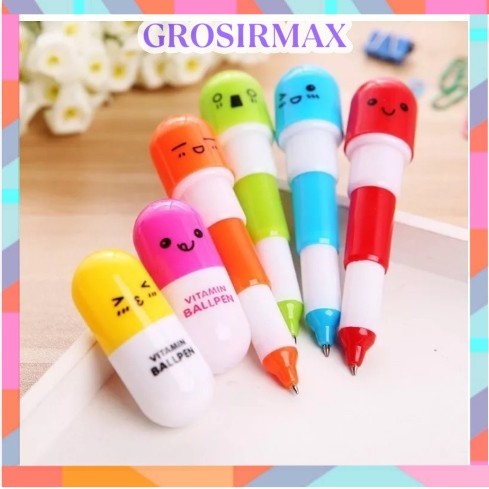 

COD MAKASSAR Pulpen Kapsul Vitamin Tablet Pena Vitamin Ballpen Obat Kapsul Unik Makassar