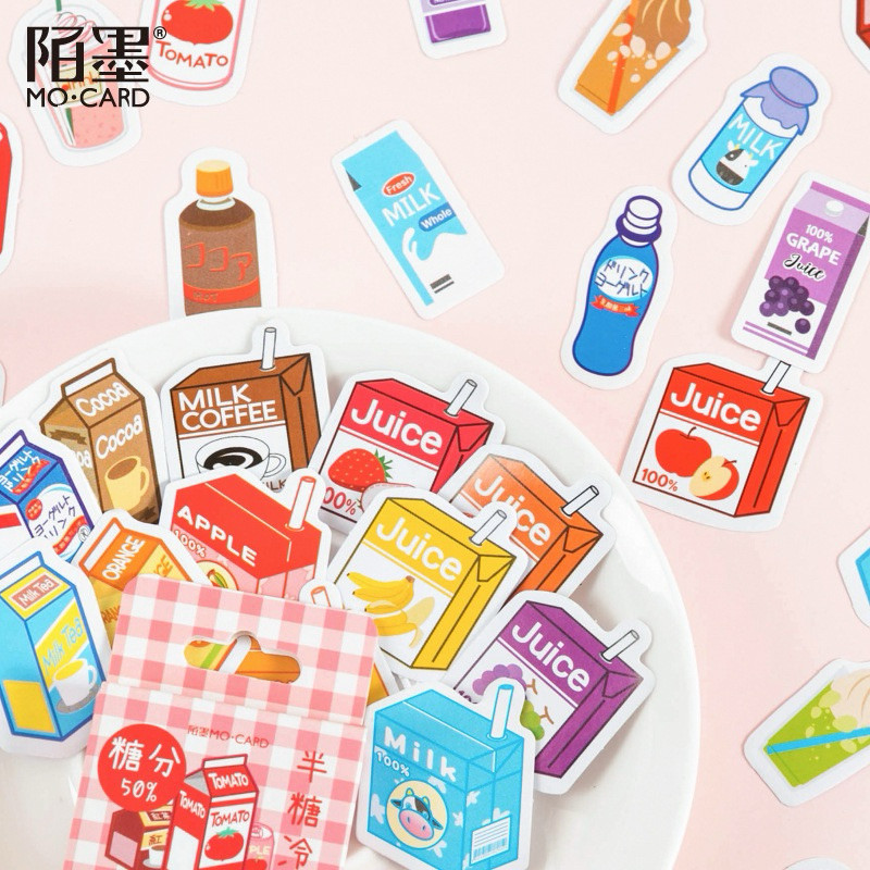 

Journamm.id Stiker Kotak Tinta Mo Toko Minuman Dingin Setengah Gula Ins Kartun Buku Pegangan Lucu Dekorasi Album Foto Stiker Penyegel DIY 45 Buah