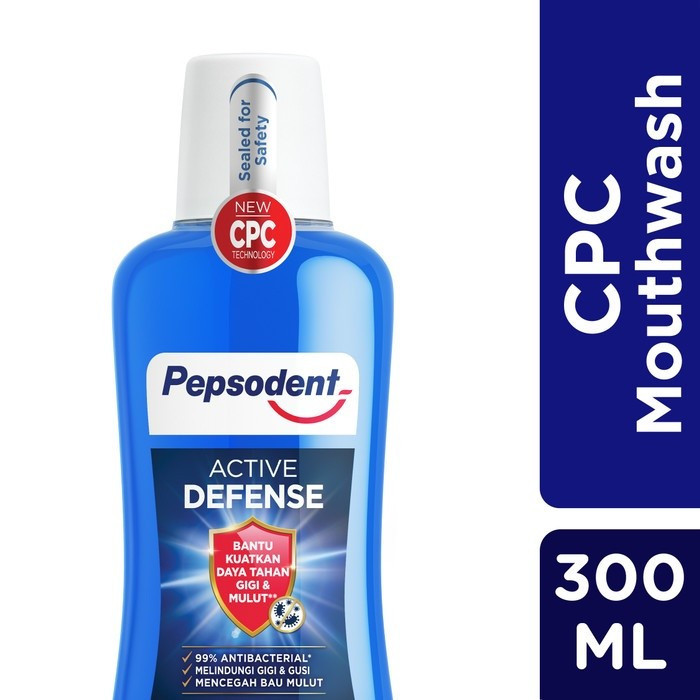 Pepsodent Mouthwash Active Defense 300Ml