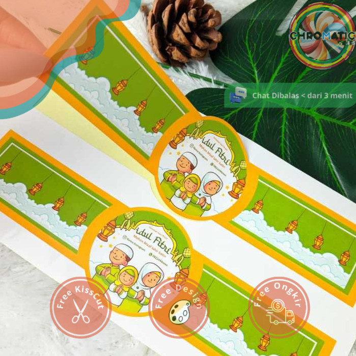 

chromatic Cetak Sticker Segel Lebaran Stiker Toples Segel Idul Fitri Segel Kue Lebaran Free Desain