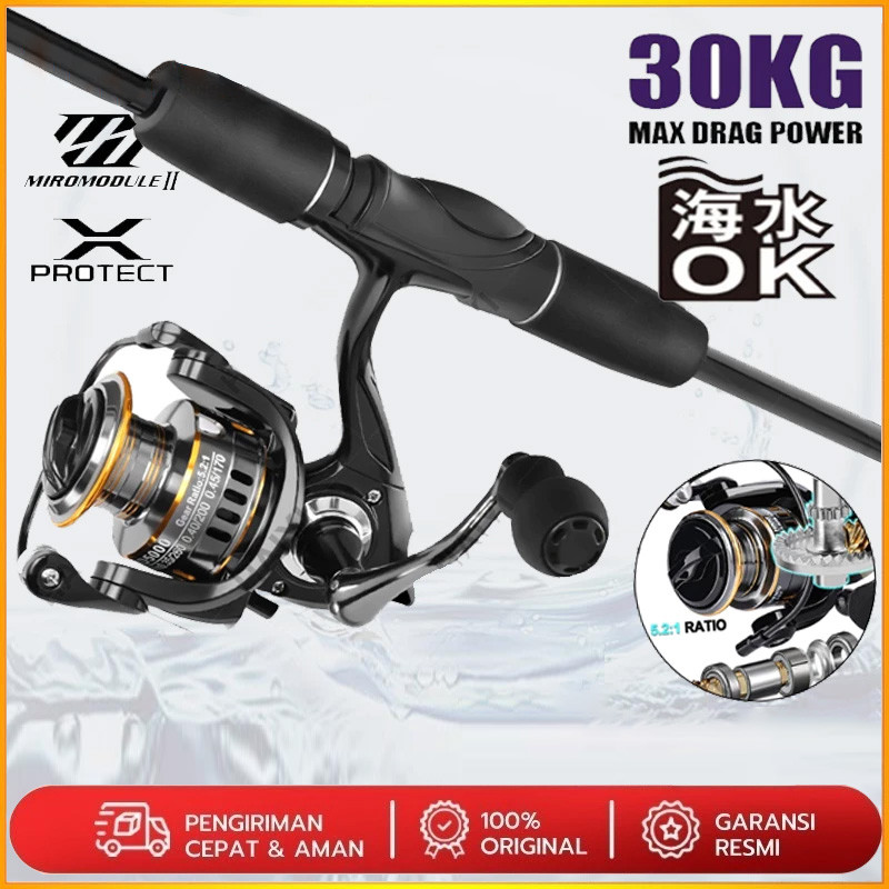 Set Joran Pancing Set Lengkap Set DAIWA Pancing dan Gulungan Pancing Serat Karbon Set Pancing Ultral