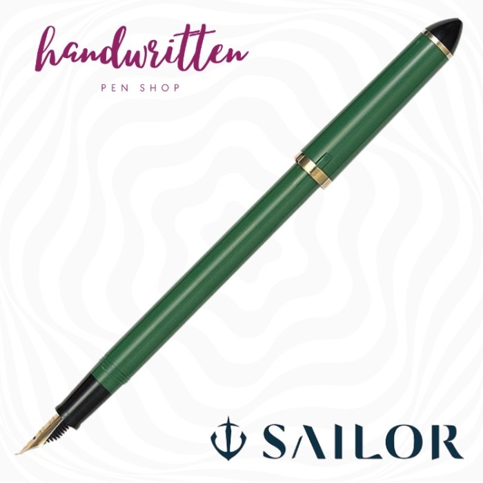 best -SAILOR Fude De Mannen Fountain Pen For Calligraphy & Sketching - Green 55deg