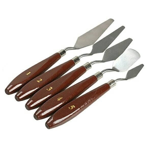 

promo -Painting Knife set. 5 Pcs. / Pisau Palet. / Pisau Lukis.