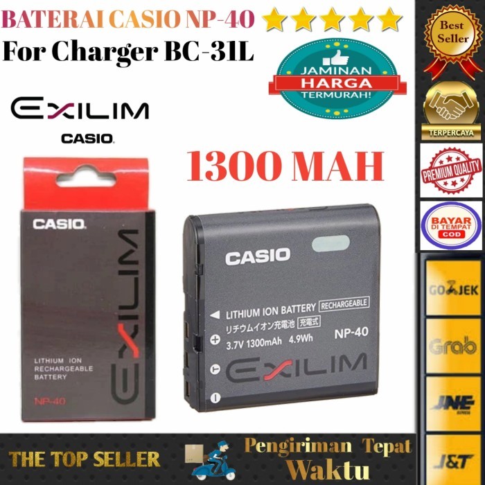 Baterai Casio NP40 Battery Casio exellim NP-40