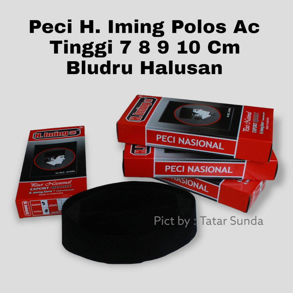 PECI SANTRI Kopiah Hitam Peci Kopeah Kopyah Songkok Original Iming Motif Ac Songkok Halus Beludru Te