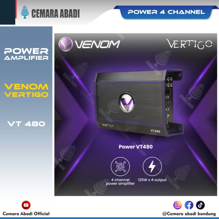 VENOM | POWER 4 CHANNEL VENOM VERTIGO VT 480