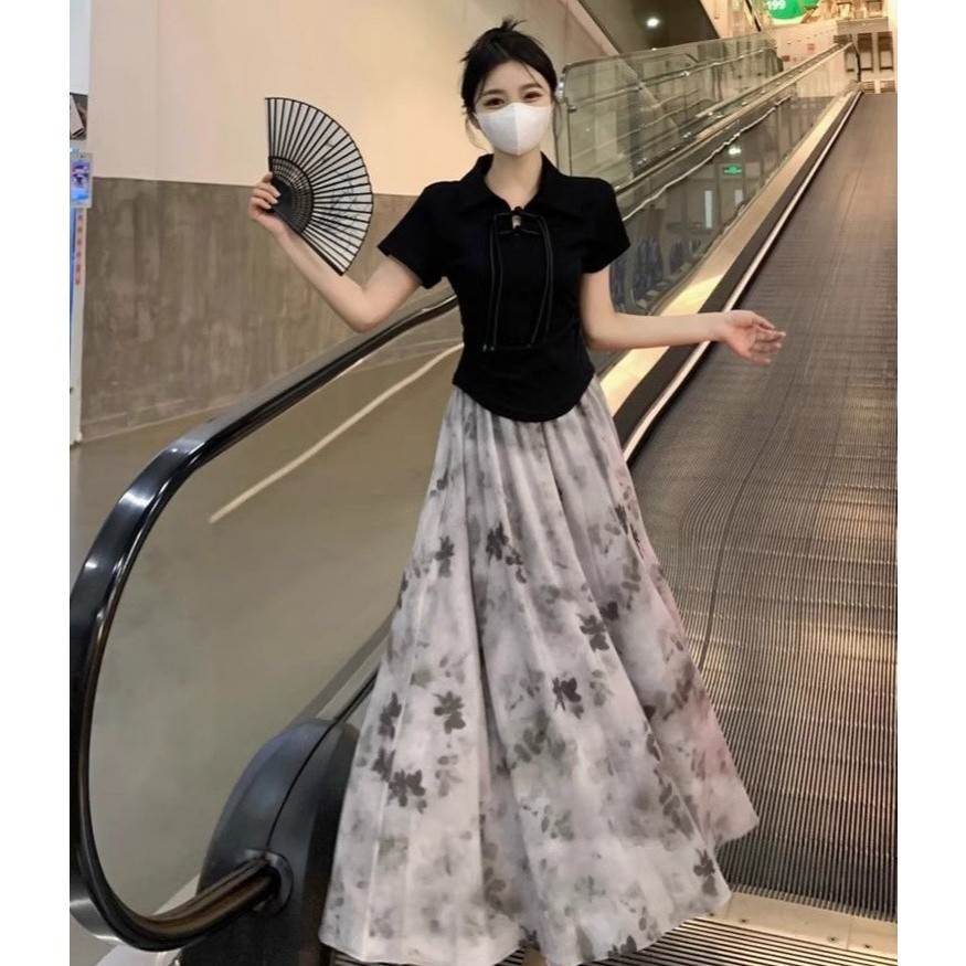 Gaun Wanita Chinese Style vintage dress gaun vintage gaun vintage korea vintage cottagecore K054