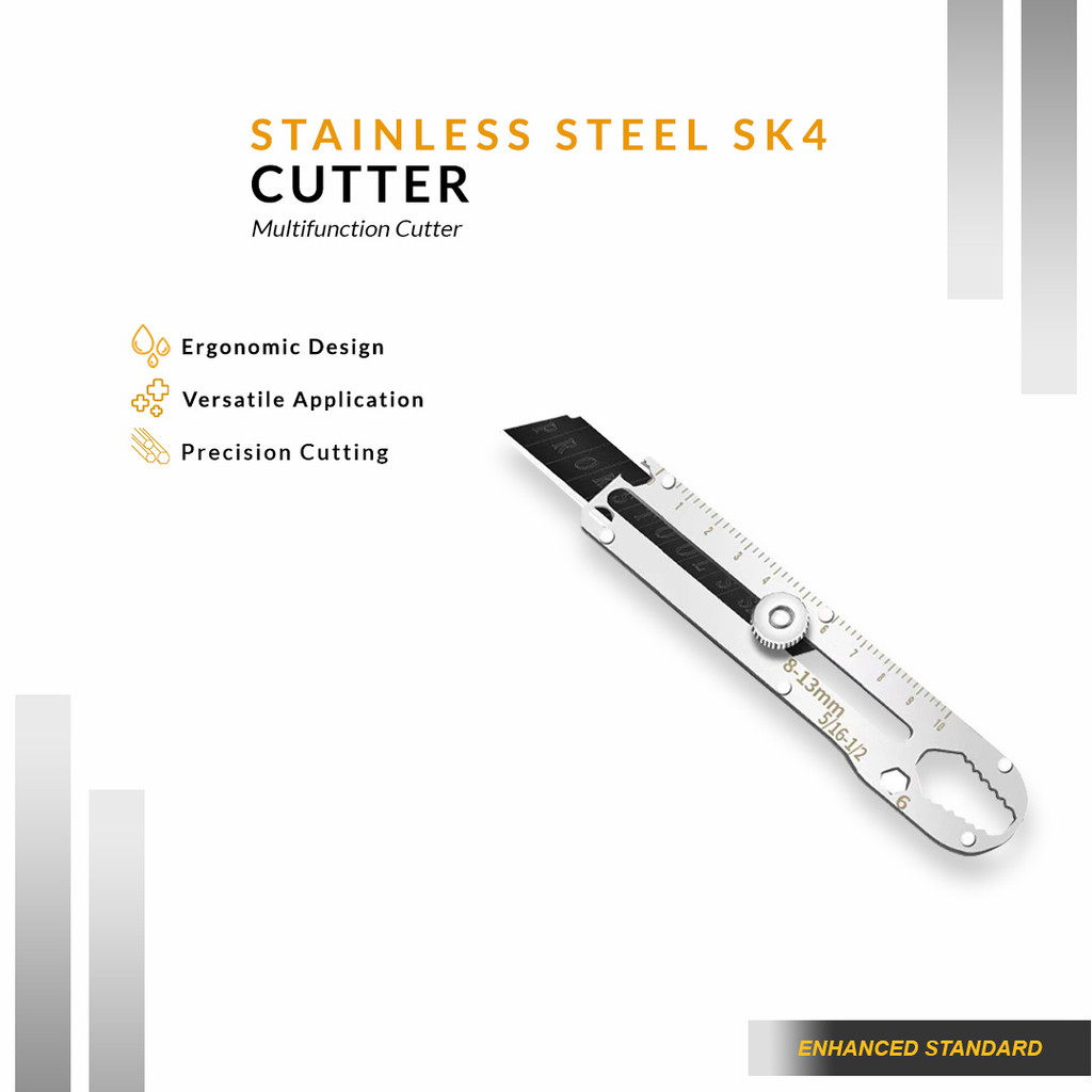 

Pisau Pemotong Kertas Serbaguna Anti Karat Stainless Steel