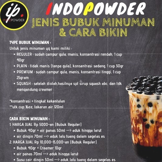 

MAR IP Bogor - Gr Bubuk Minuman ANEKA RASA bisa piliih variant