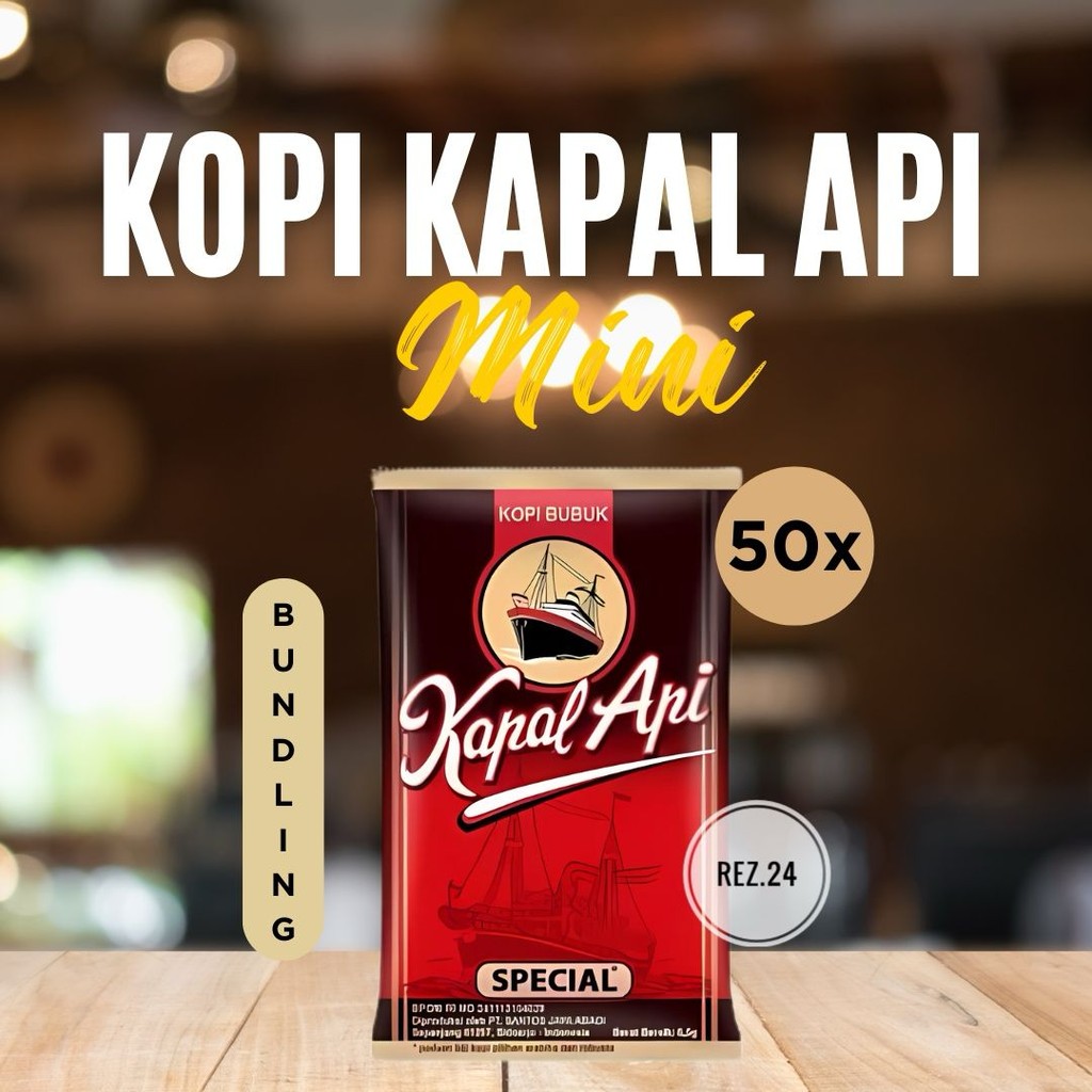 

50 PCS KOPI KAPAL API SPECIAL MINI 6 GRAM l KOPI BUBUK INSTAN